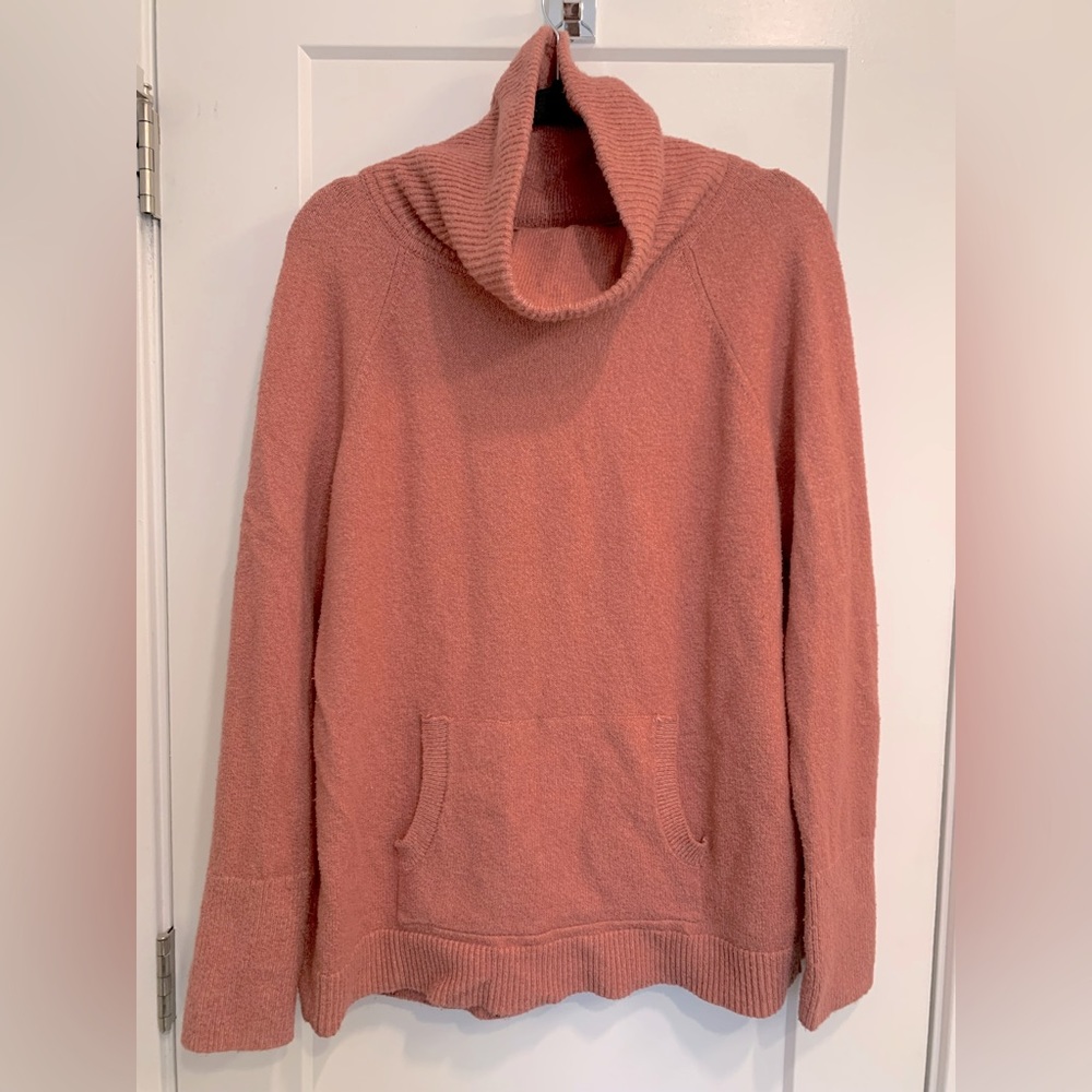 LOFT Pocket Cowl Neck Sweater